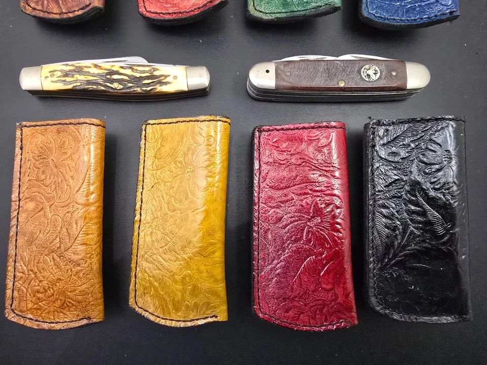 Cuchillo Buck 112 Old Timer Funda de Cuero Cinturón Boker Trapper Estuche Cuchillos Foto 4 de 4