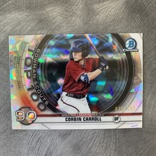 2020 Bowman Scouts Top 100 Chrome Atomic Refractor /150 Corbin Carroll #BTP-90