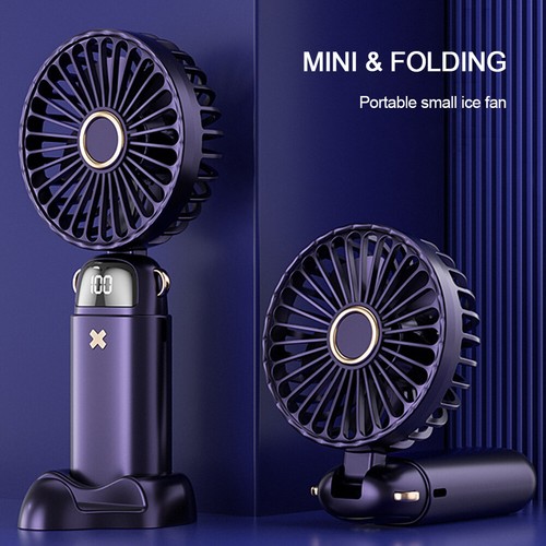 Electric Fan Portable Rechargeable Breeze Fan Integrated 3000/6000 MAh Batteries - Picture 6 of 10