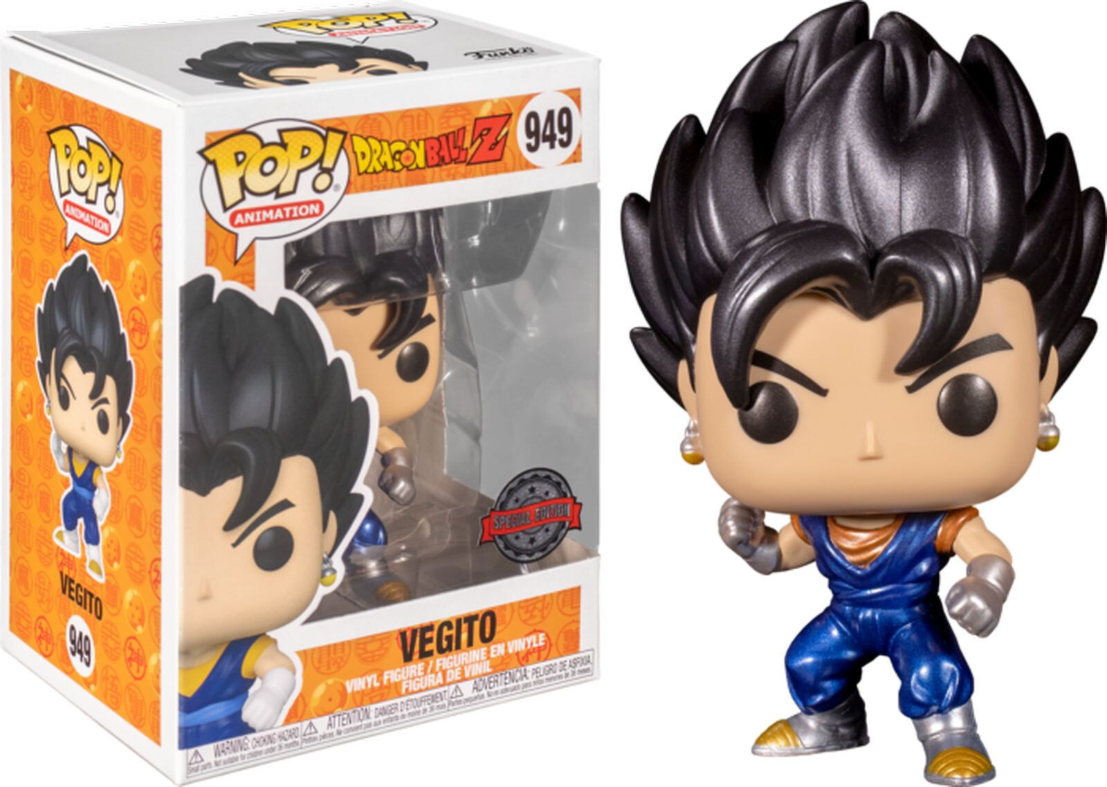 Funko Pop Vegito Metallic #949 - Dragon Ball Z - Animation - Figurine Vinyle