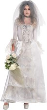 Ghost Bride Zombie Dead Suit Yourself Fancy Dress Up Halloween Adult Costume