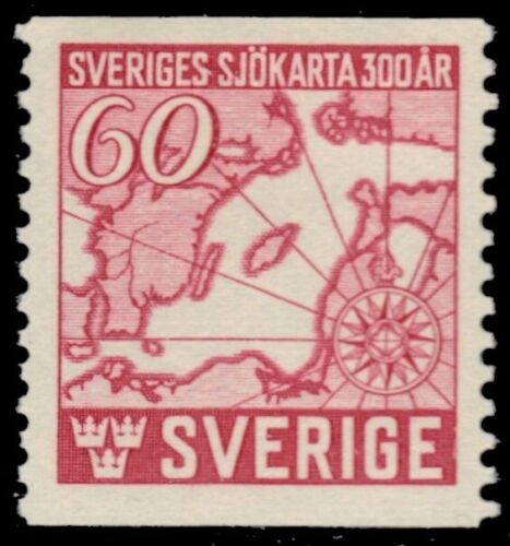 SUÈDE 350 - Carte marine suédoise 300e anniversaire (pb59486) - Photo 1/1