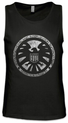 S.H.I.E.L.D. Vintage Logo II Herren Tank Top Nick Shield Fury Hydra Sign Symbol