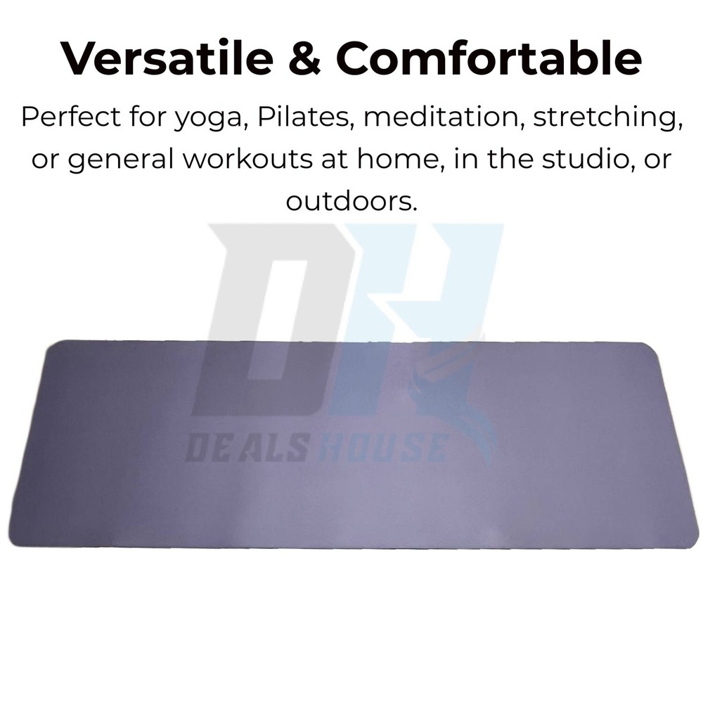 Thick Non-Slip Yoga Mat with Strap for Pilates Gym Fitness - Minor Defect