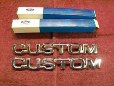 1980-1981 Ford Pickup Custom Front Fender Emblems Nos E0tz-16720-ca 1980-1981 Ford Pickup Custom Front Fender Emblems Nos E0tz-16720-ca