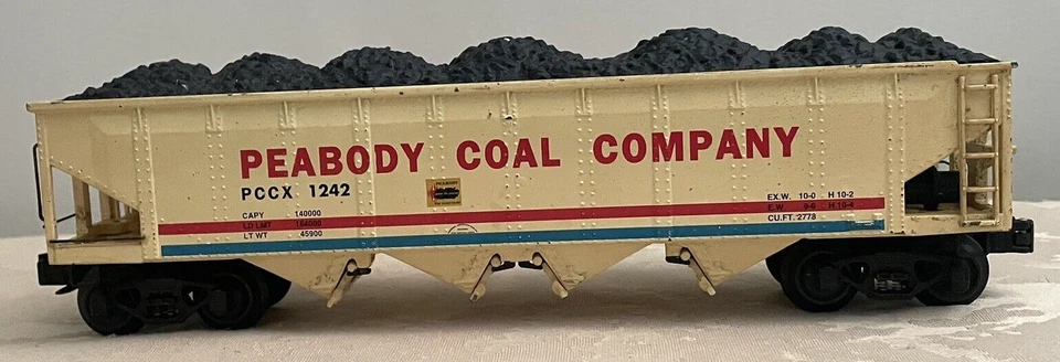 K-LINE 623, K-5001 by LIONEL, DIE-CAST PEABODY COAL CO., 4 BAY COAL CAR - Image 3 of 4