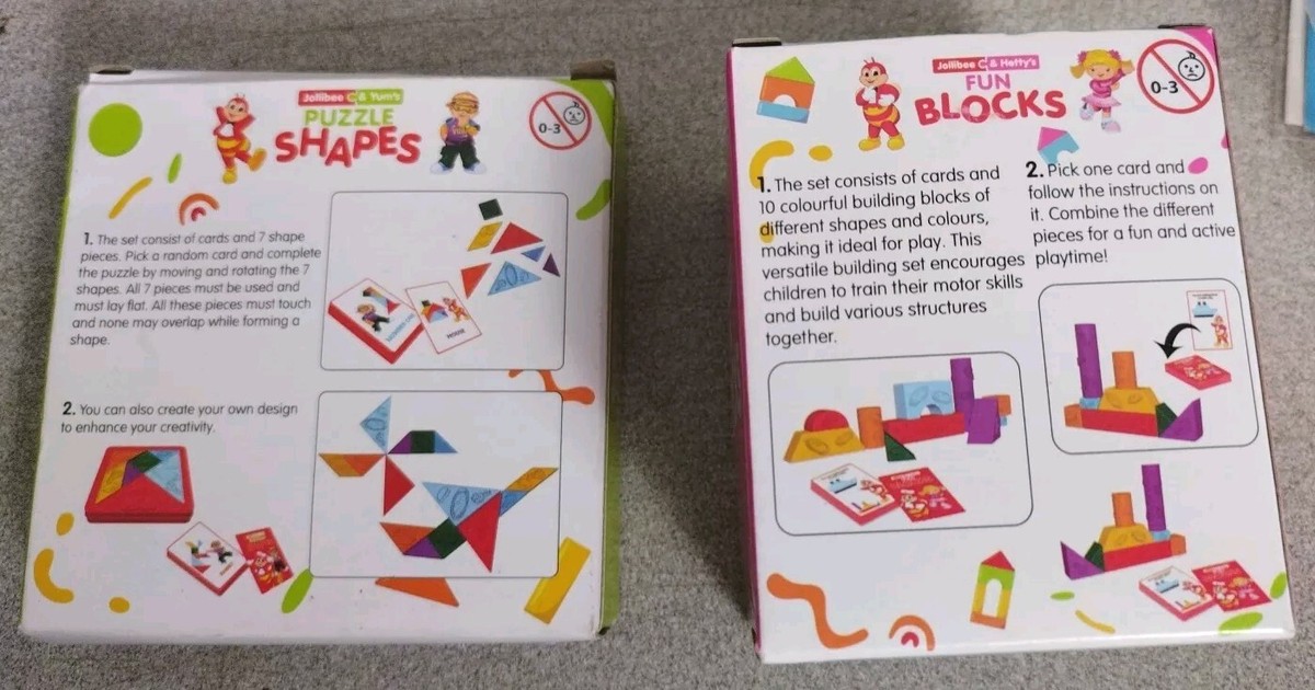 2024 Jollibee, Hetty Spaghetti Puzzle Shapes & Fun Blocks