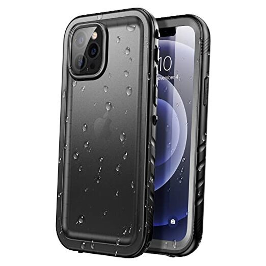 iPhone 12 Pro Max Waterproof Case - Rugged Full for iPhone 12 Pro Max Black