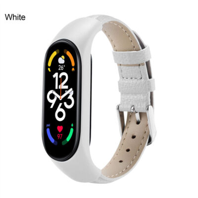 Armband für Xiaomi Mi Band 3 4 5 6 7 Klassisch Leder Fitness Tracker Smartwatch