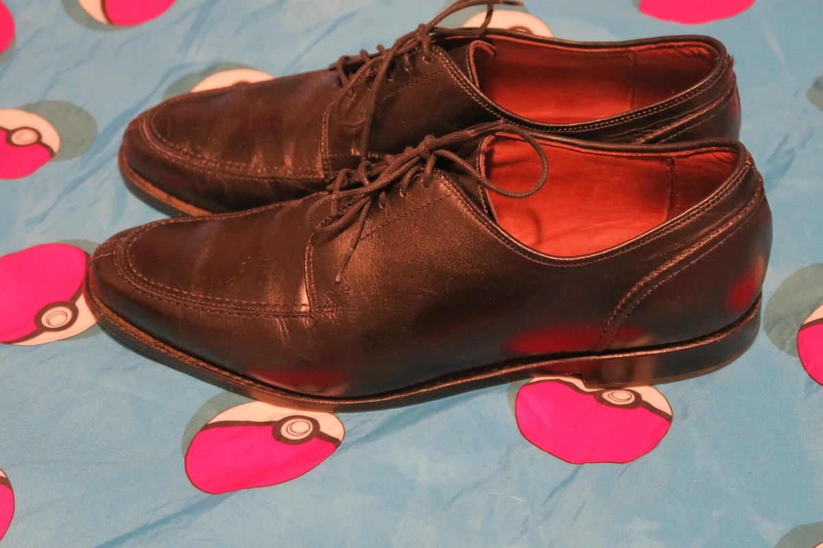 Allen Edmonds LaSalle Men's 11 D Black Calf Split Toe Oxford Dress