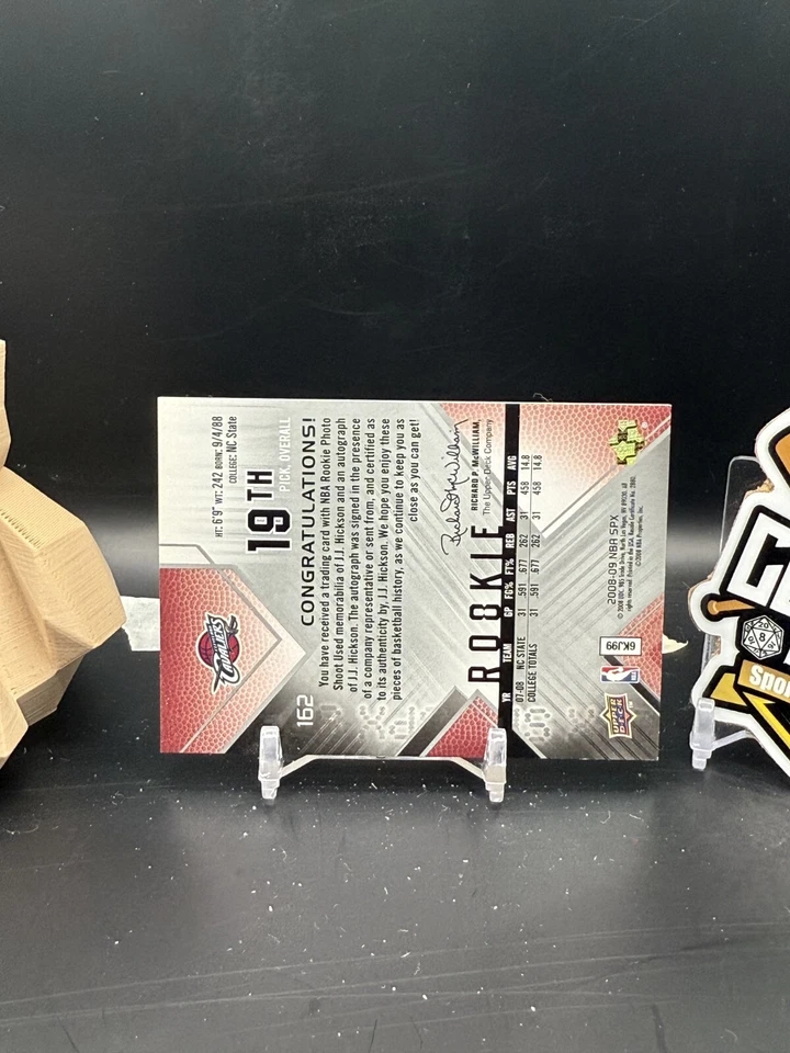 J.J. Hickson 2008-09 Upper Deck SPX Rookie Patch Auto /599 Away Cavaliers (CBR) - Image 2 of 2