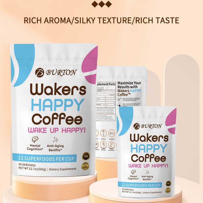 Natural Wakers Happy Coffee Mental Cognition Boosts Metabolism 30
