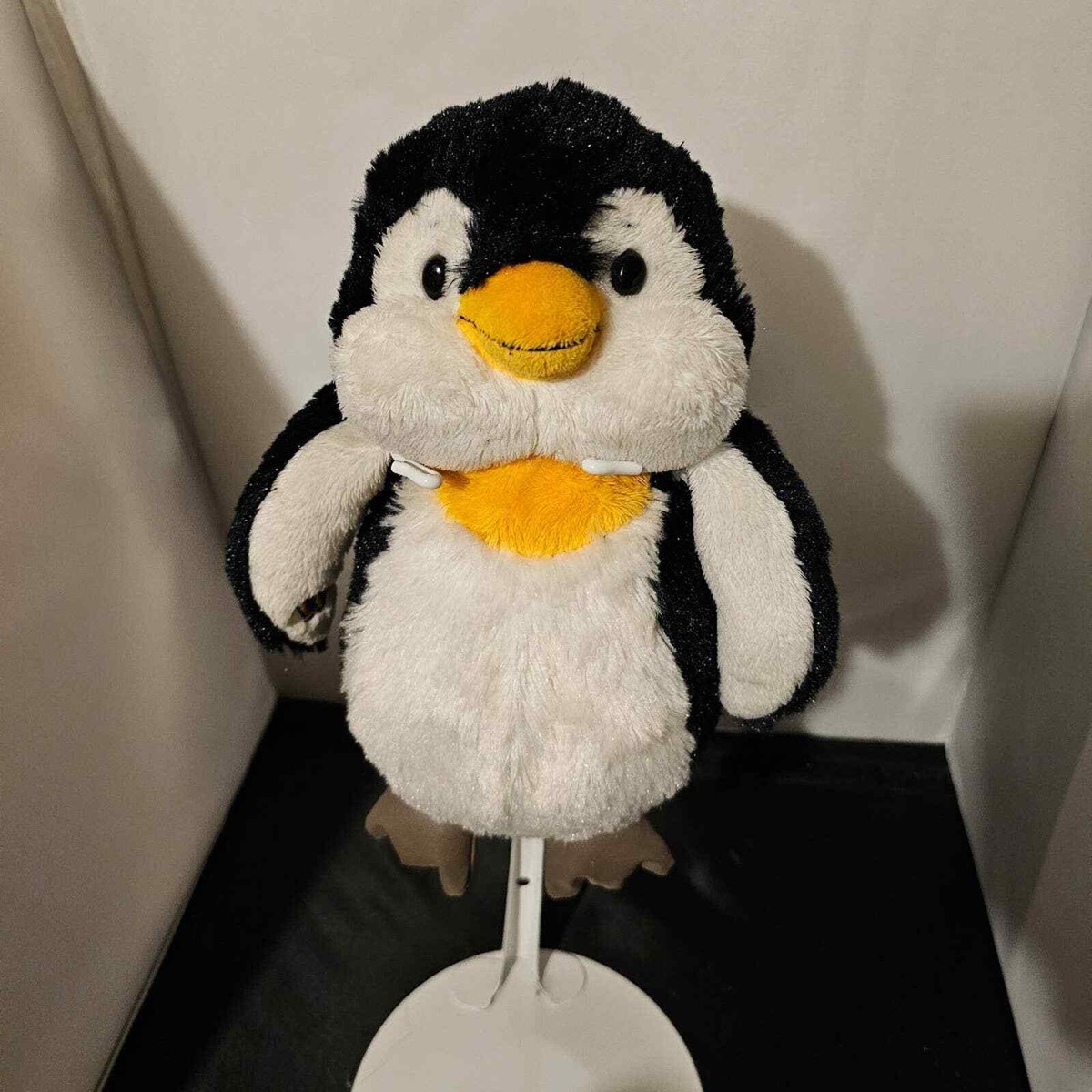 Webkinz Penguin Plush Toy No Code Black White Orange Stuffed Plush