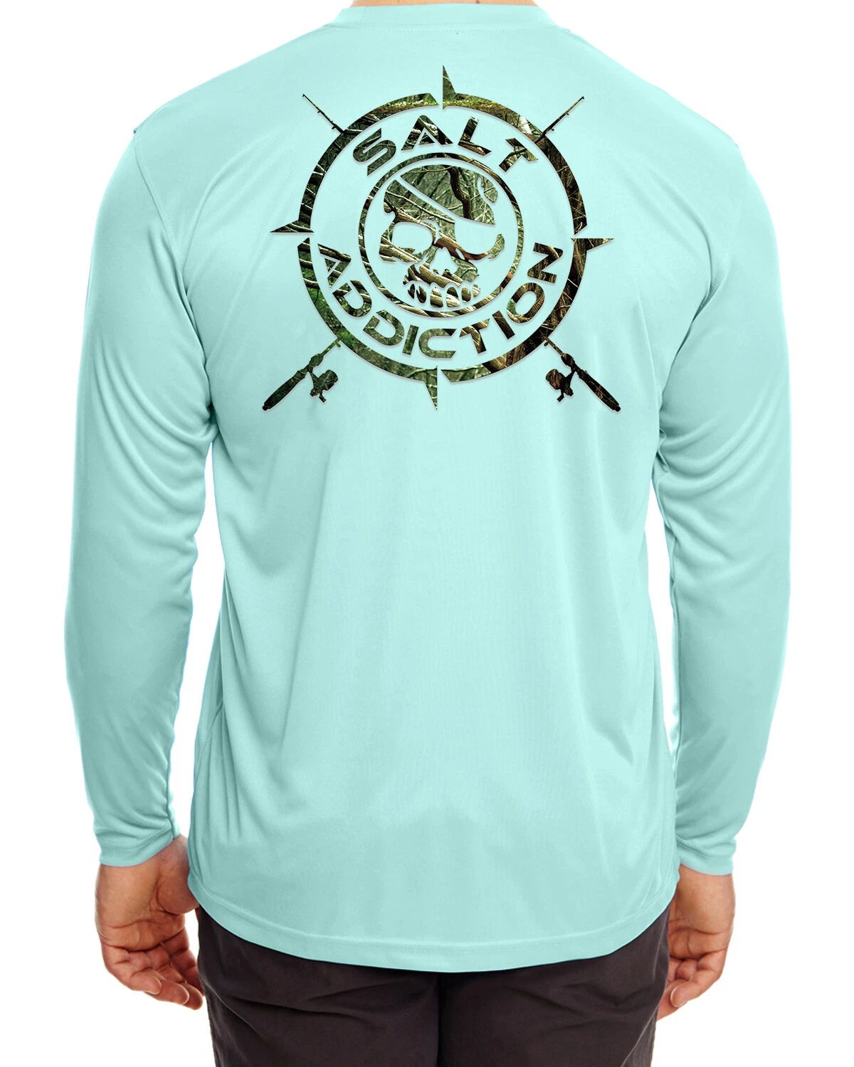 Salt Addiction t shirt microfiber Fishing long sleeve life 30+ uv pirate dri
Opens in a new window o