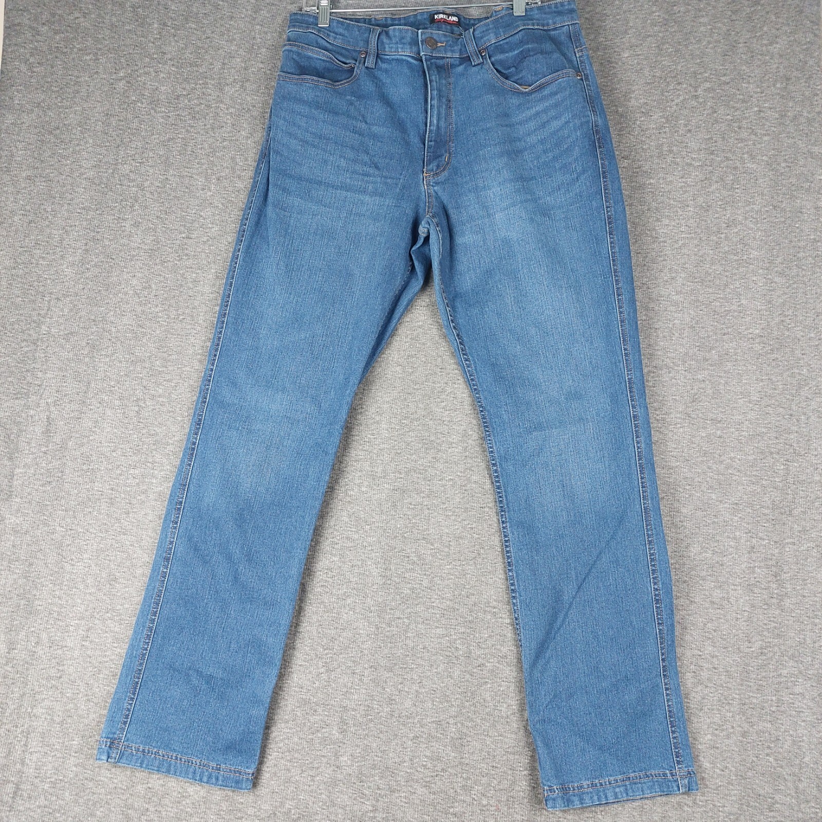 Купить KIRKLAND SIGNATURE JEANS BLUE LIGHT WASH DENIM STRAIGHT