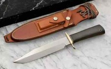 CUSTOM HANDMADE D2 TOOL STEEL HUNTING KNIFE BOWIE KNIFE CAMPING KNIFE