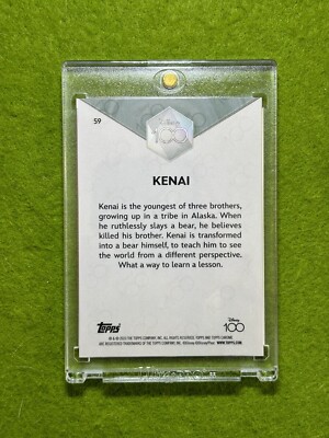 KENAI Disney 100 PURPLE REFRACTOR # /299 SP Card 2023 Topps Chrome