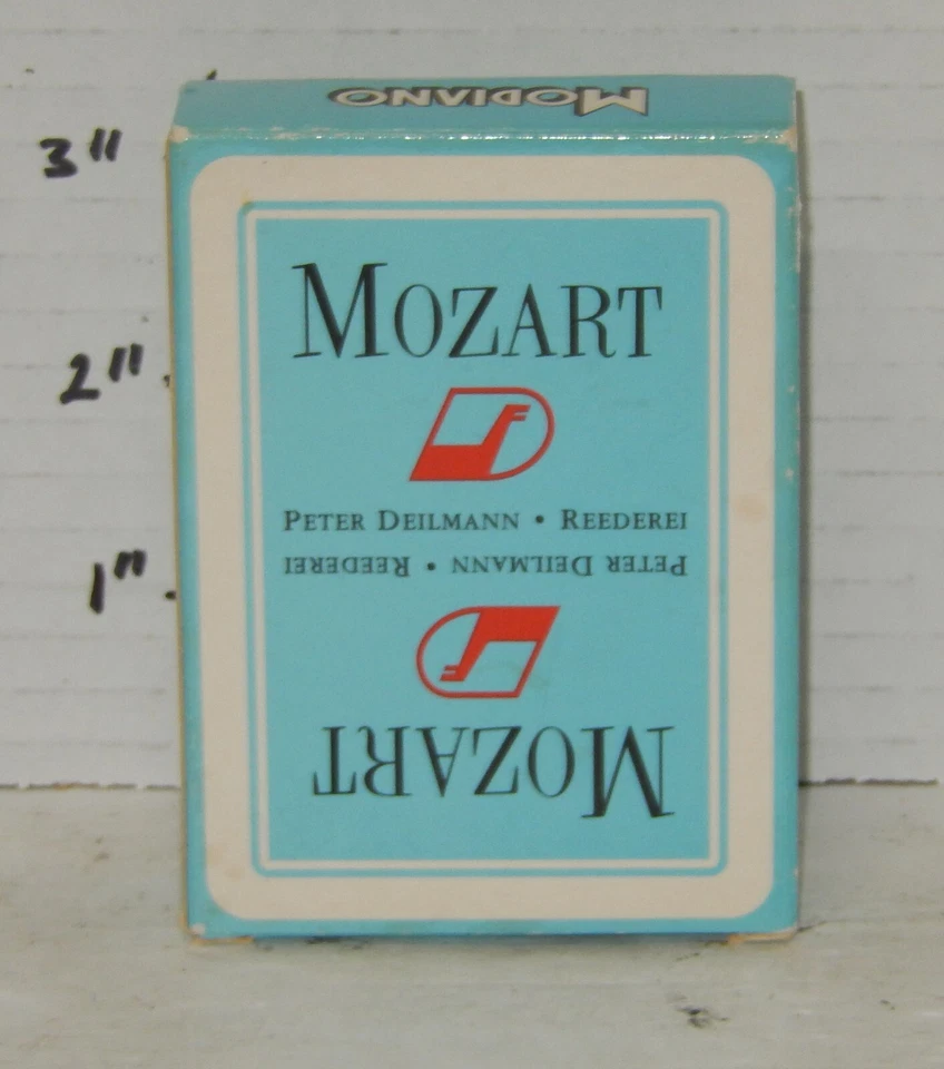 Vintage Modiano Mozart Peter Deilmann Cruises Deck of Playing Cards - Image 3 of 4