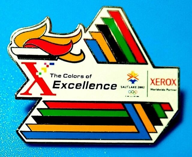 RARE "XEROX COLORS OF EXCELLENCE" 2002 SALT LAKE OLYMPIC GAMES PIN / 2022