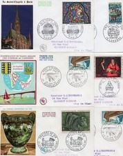 Q 1966 - Lot de 9 enveloppes Premier Jour - cote 2019 = 37,70€
