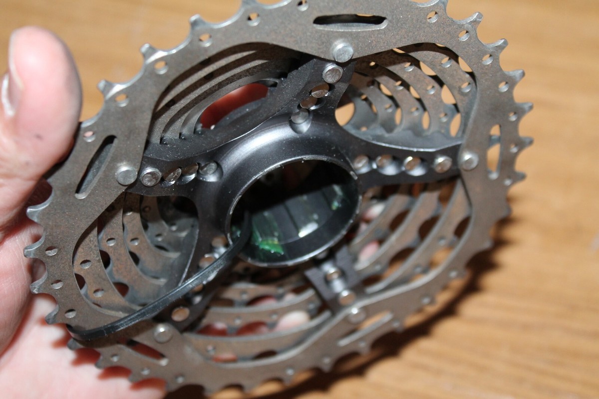 Cassette VTT 9 Vitesses Shimano XTR CS-M953 - 12-34T - Titane/Alu/ACIER - Occasion