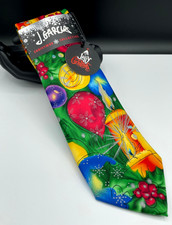 J. GARCIA Men's Polyester Tie  Red  Another Butterfly  NEW MSRP: 40.