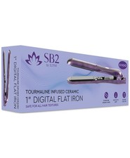 Sutra Beauty SB2 1" Digital Flat Iron W/ Tourmaline Infused Ceramic Plates NEW