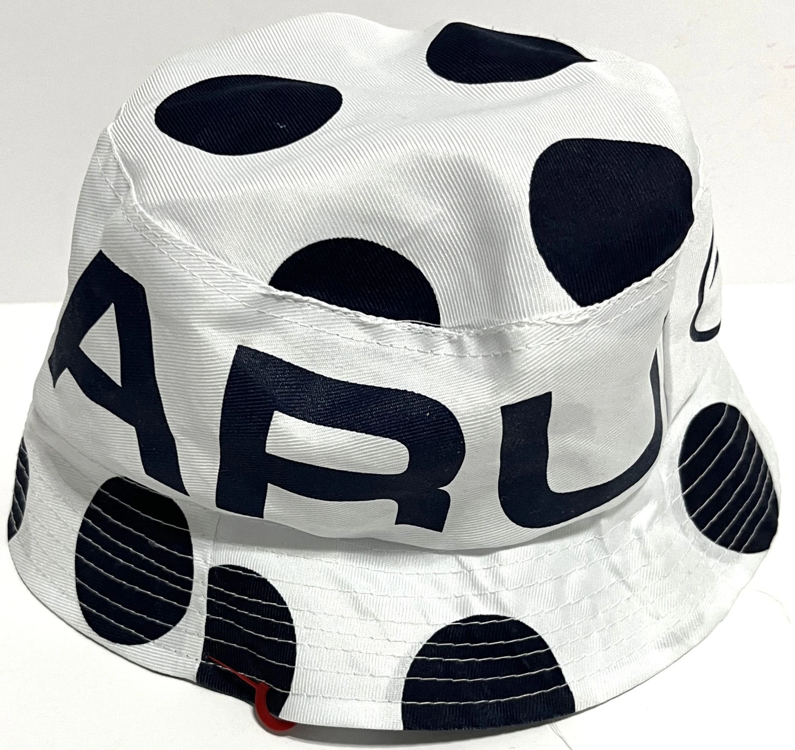Subaru Outback Promo Bucket Hat White Black Polka Dot Logo Car Enthusiast Cap