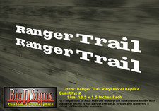 Ranger Trail Vinyl Decal 18.6
