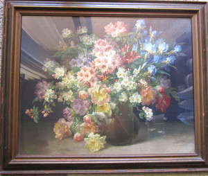 VINTAGE CARL JUNG STILL LIFE FRAMED PRINT A BOUQUET 