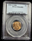 1909 S VDB Lincoln Wheat Cent - PCGS MS64RB - Scarce