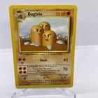 Dugtrio 19/102 Base Set Unlimited Non Holo Rare WoTC Pokémon Trading CG 1999 LP