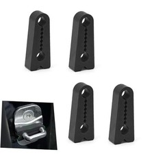 4PCS Car Door Lock Cover, Silicone Car Door Latch Cover Pad, Non-Slip Black