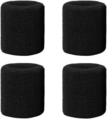 4 Pack 3 Inch Wrist Sweatbands Tennis Wrist Bands Absorbent Sweat Band for Men