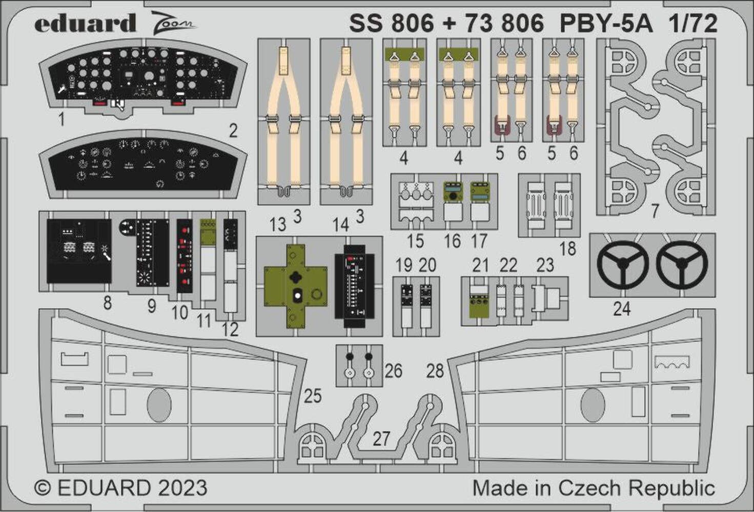 Eduard SS806 1:72 PBY-5A Catalina to be used with Academy