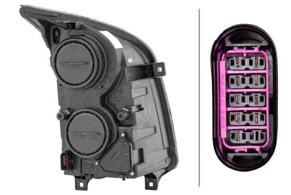 Projecteur principal Hella 1ER 247 017-051 bloc optique Premium pour VW 2E1 941 015