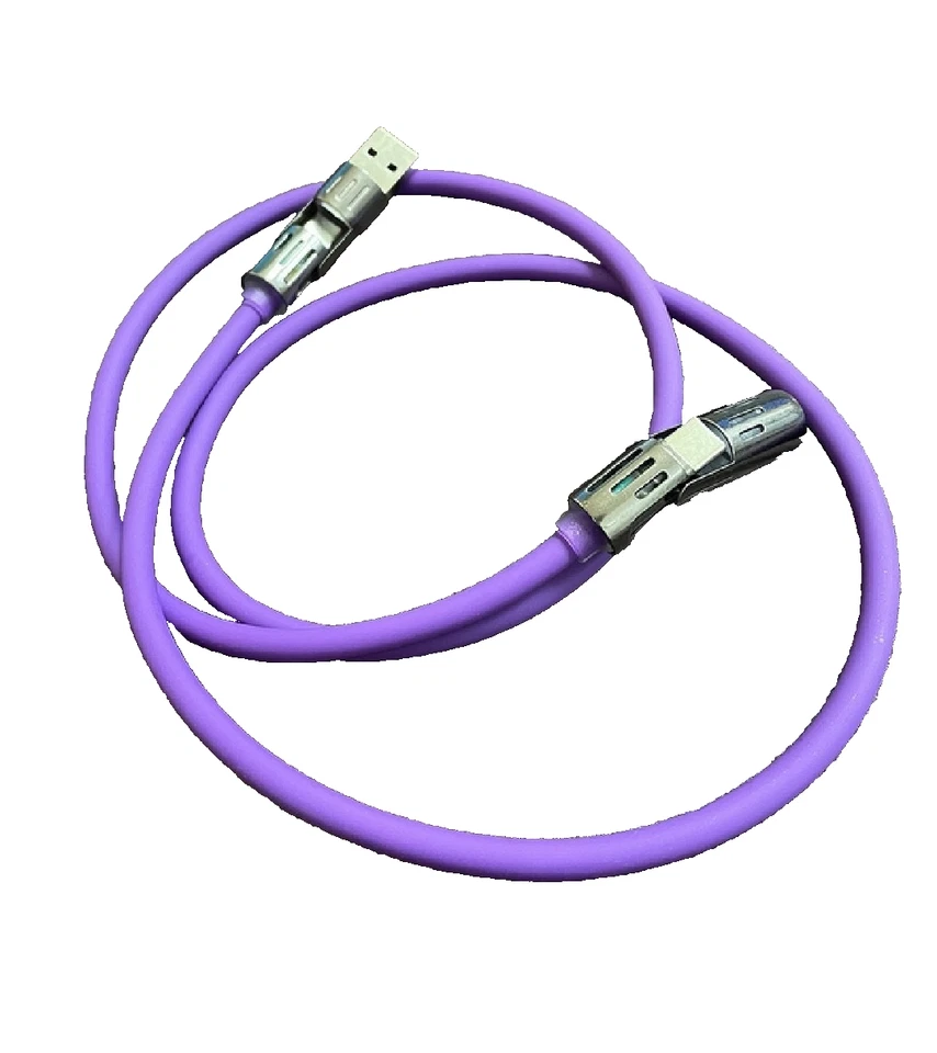 4 in 1 USB C Cable 240w Fast Charging & Data Sync Multi Silicone RGB Charge Cord - Image 3 of 4