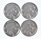 Buffalo Nickels Sharp Horn XF/AU - 1936 1936 1936 1937 Lot Collection *508