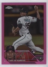 2023 Topps Chrome Update Pink Refractor Carlos Vargas #USC162 c4h