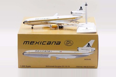 WB-DC10-045P Jfox DC-10-15 1/200 Model N10045 Mexicana
