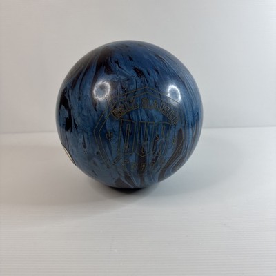 DV8 Hell Raiser Terror Bowling Ball ~14.75 Lb Blue And Black Tie Dye Pattern