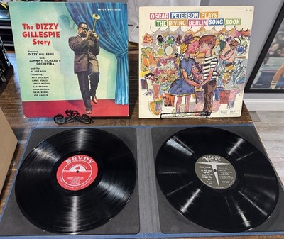 The Dizzy Gillespie Story, Oscar Peterson Vinyl Records JAZZ Record Album Lot!