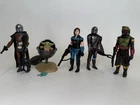 Kenner Star Wars Retro Collection Mandalorian Loose Action Figure Lot, weapons