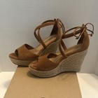 UGG Women's Reagan Platform Wedge Sandals Size 7 Chestnut Suede  — photo 4