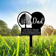 Dad Memorial Stake, Remembrance Grave Marker Gift