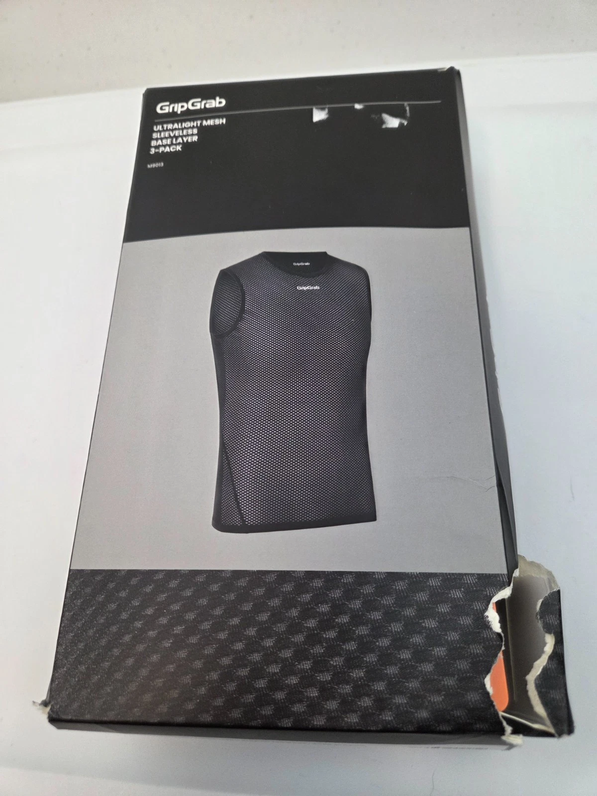Gripgrab Men's Medium Black 3 Pack of Ultraligth Mesh Sleeveless Base Layer Top