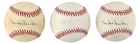 Duke Snider Signed OML Selig Baseball Collection (3) - PSA/DNA