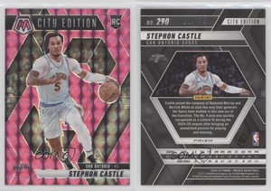 2024-25 Panini Mosaic City Edition Pink Prizm /175 Stephon Castle #290 Rookie RC