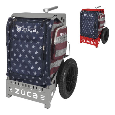 Zuca Trekker Cart with Old Glory Bag - Disc Golf Cart