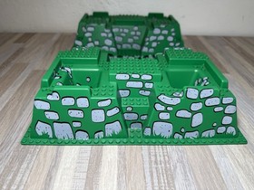 LEGO Raised Castle Baseplate 32x48 Corner Pits Rock Path Sets 10176 /6091 /6098